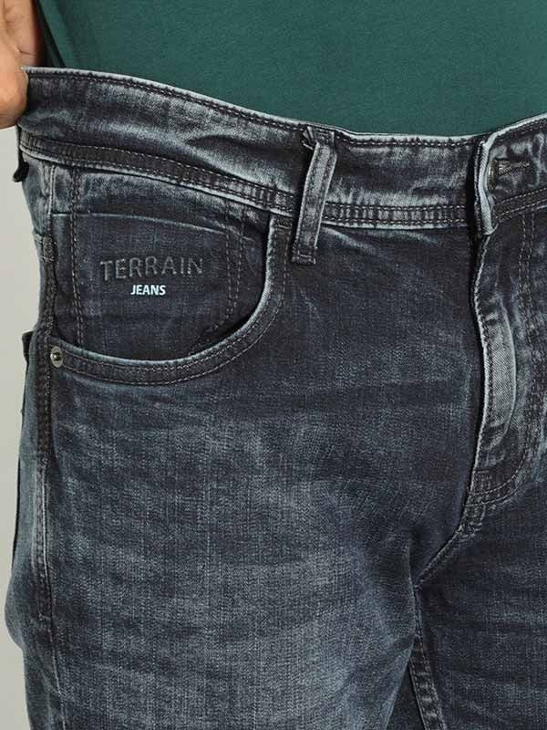 Indian Terrain Men Dark Blue Jeans